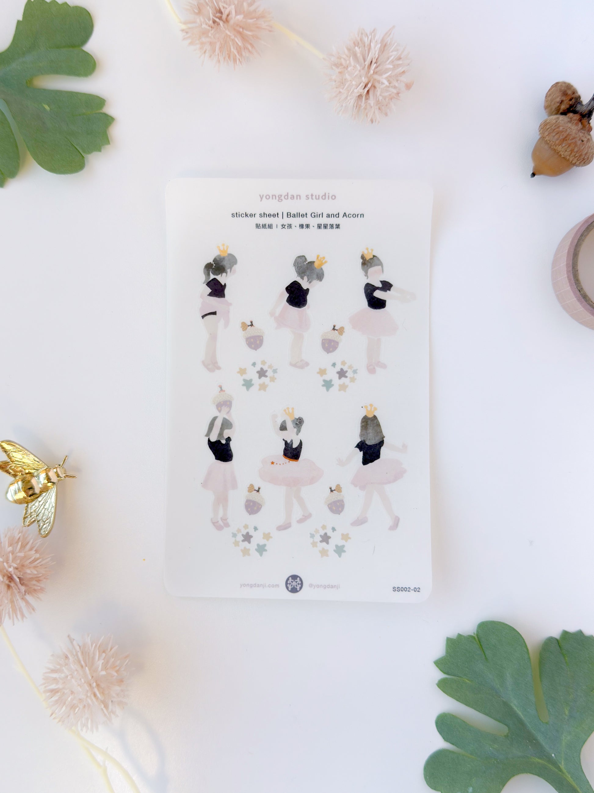 Sticker sheet | Ballet Girl and Acorn