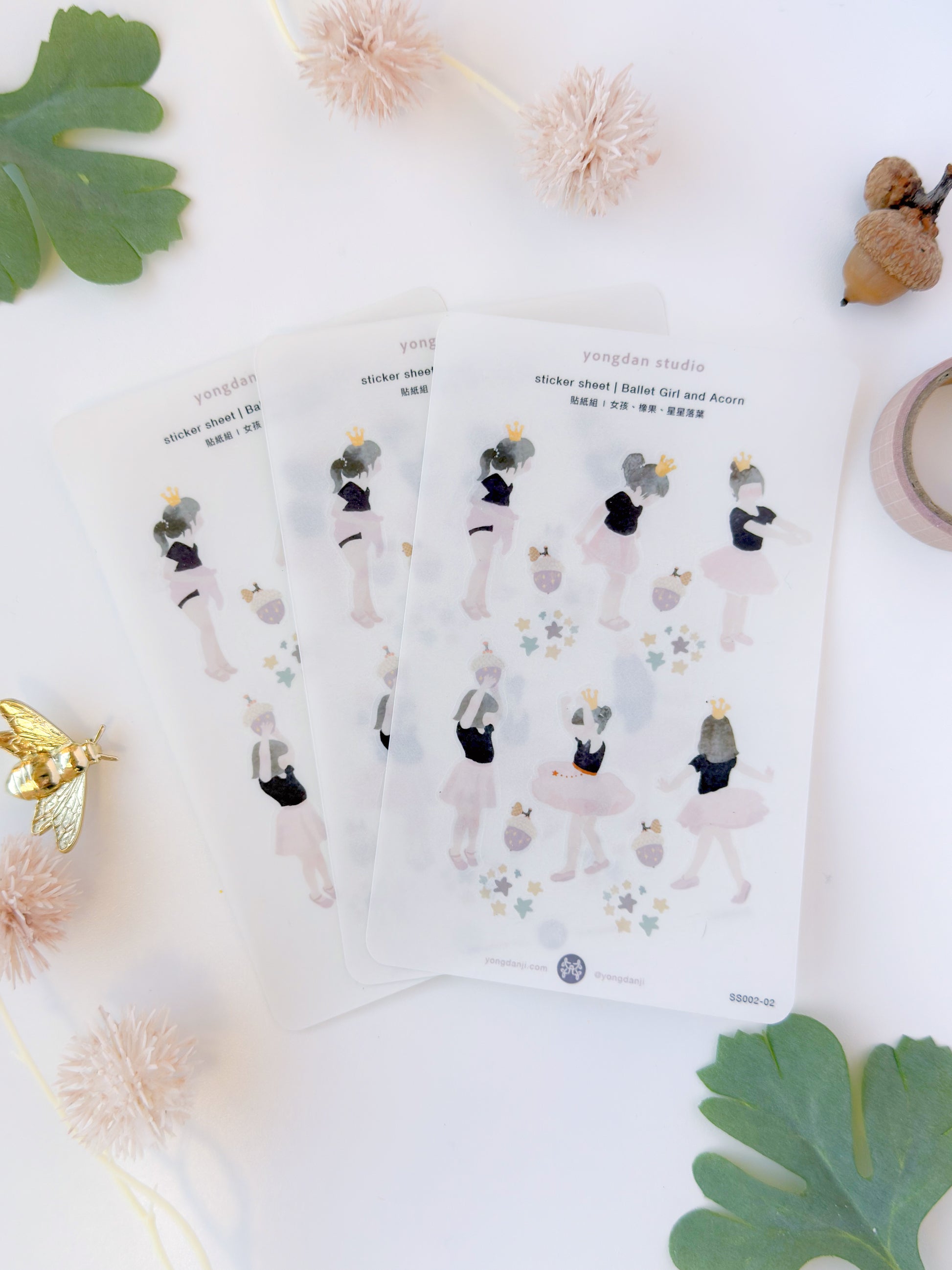 Sticker sheet | Ballet Girl and Acorn