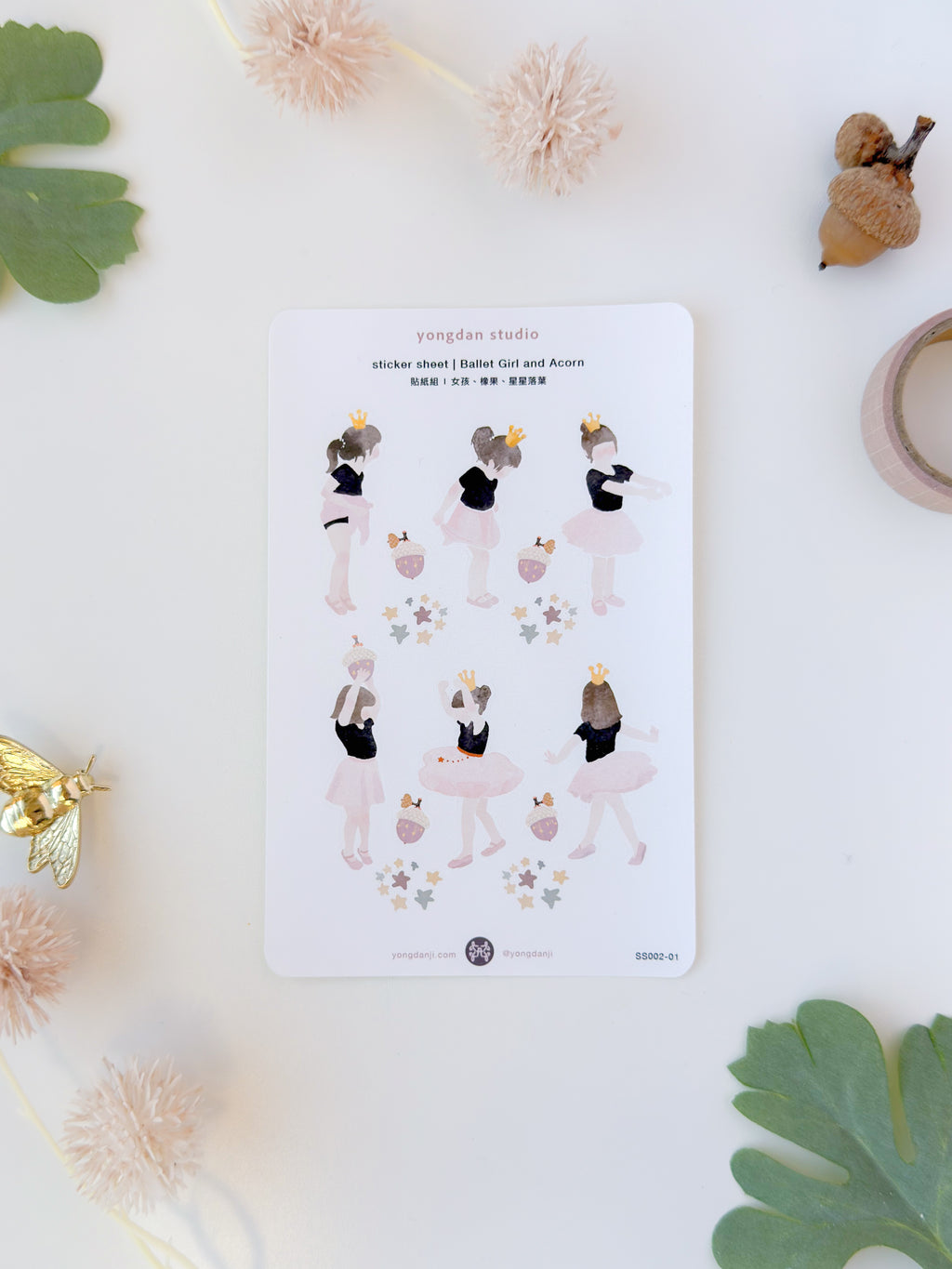 Sticker sheet | Ballet Girl and Acorn