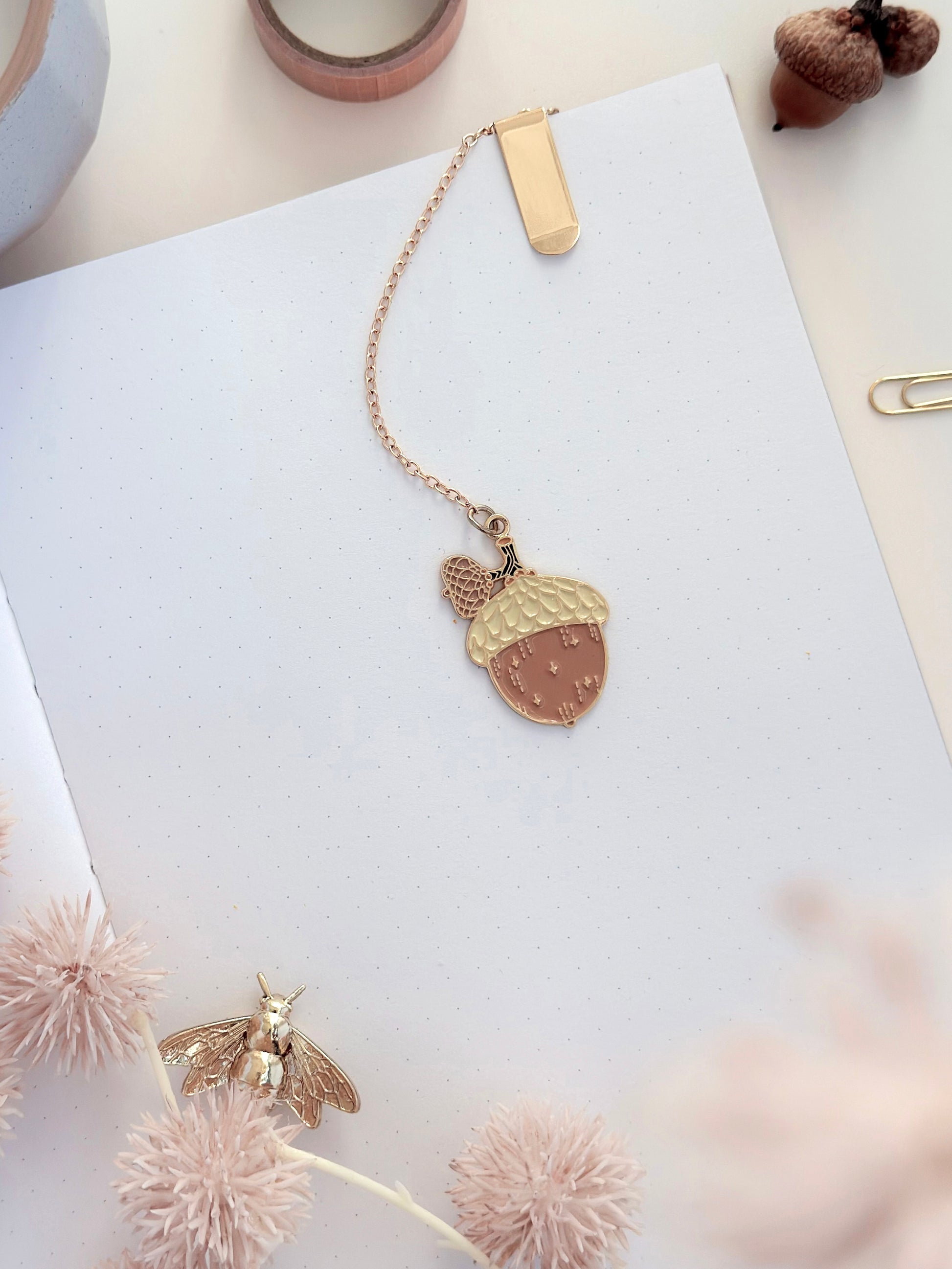 Acorn Bookmark Pendant