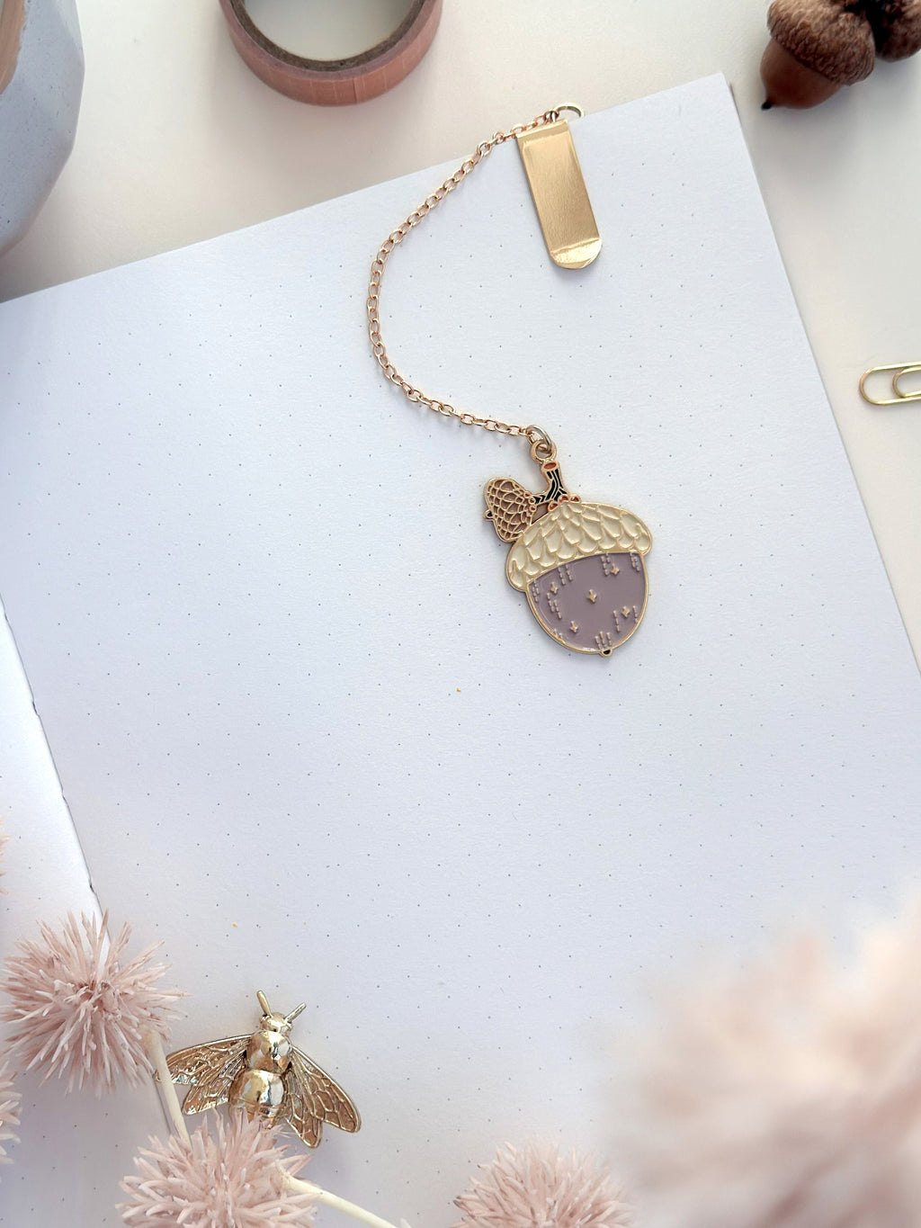 Acorn Bookmark Pendant