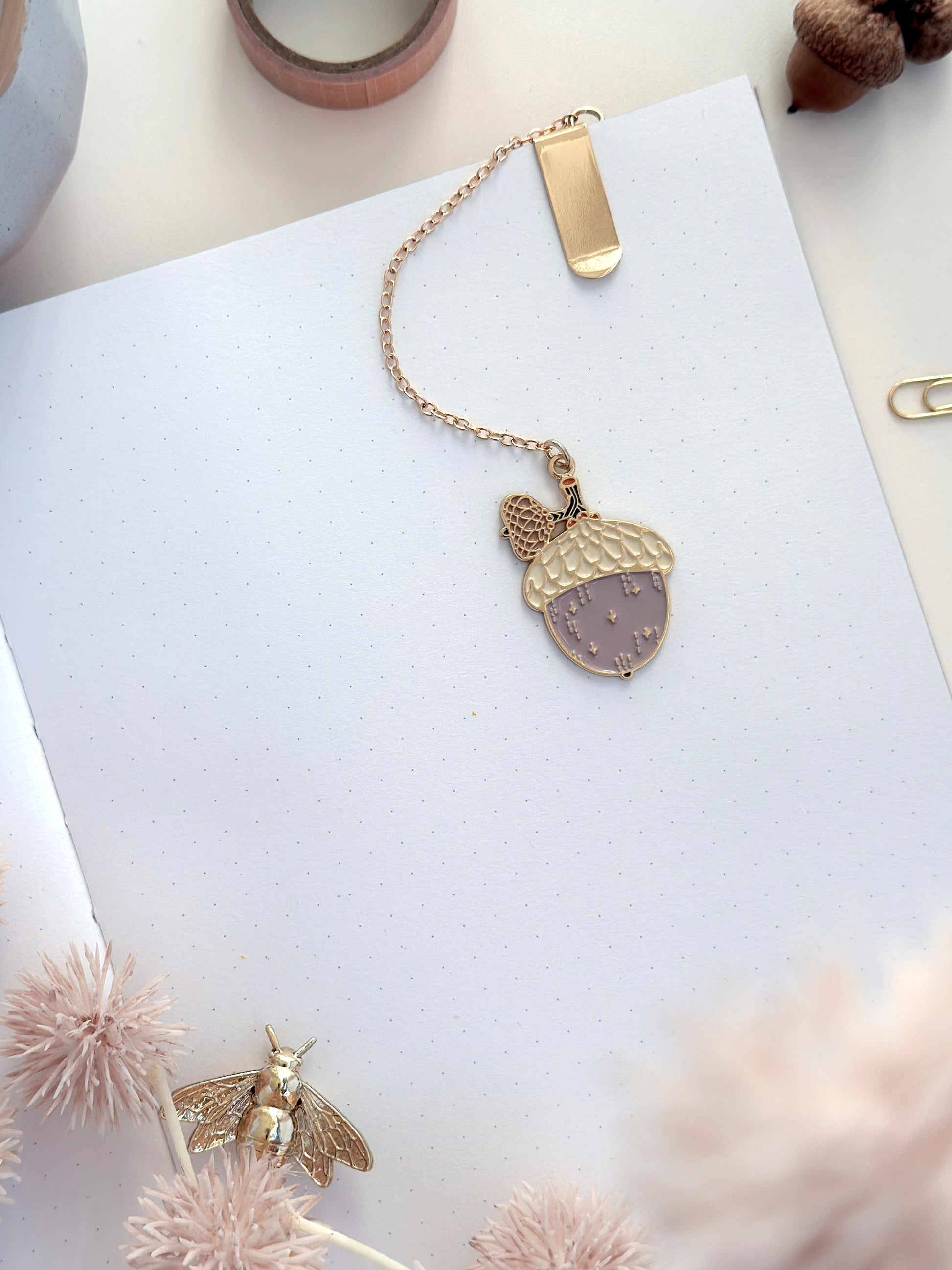 Acorn Bookmark Pendant